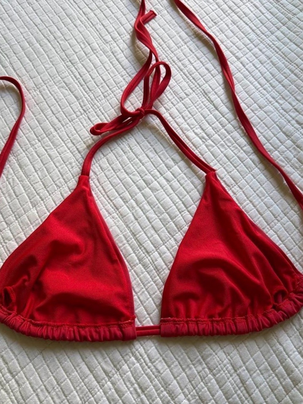 Princess Polly Red Ruffle Triangle Bikini Set - Picture 4 of 4